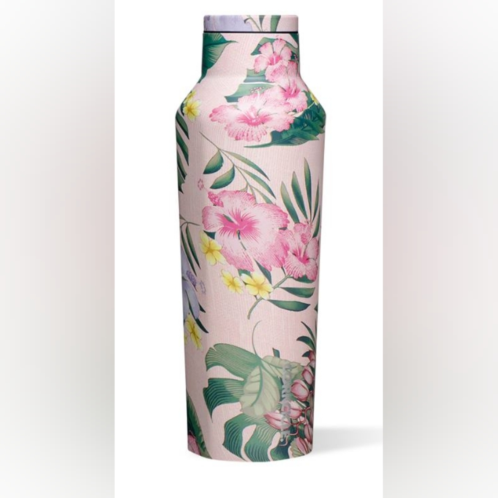 Corkcicle 20 oz Sport Canteen - Pink Luau 🌺🌴